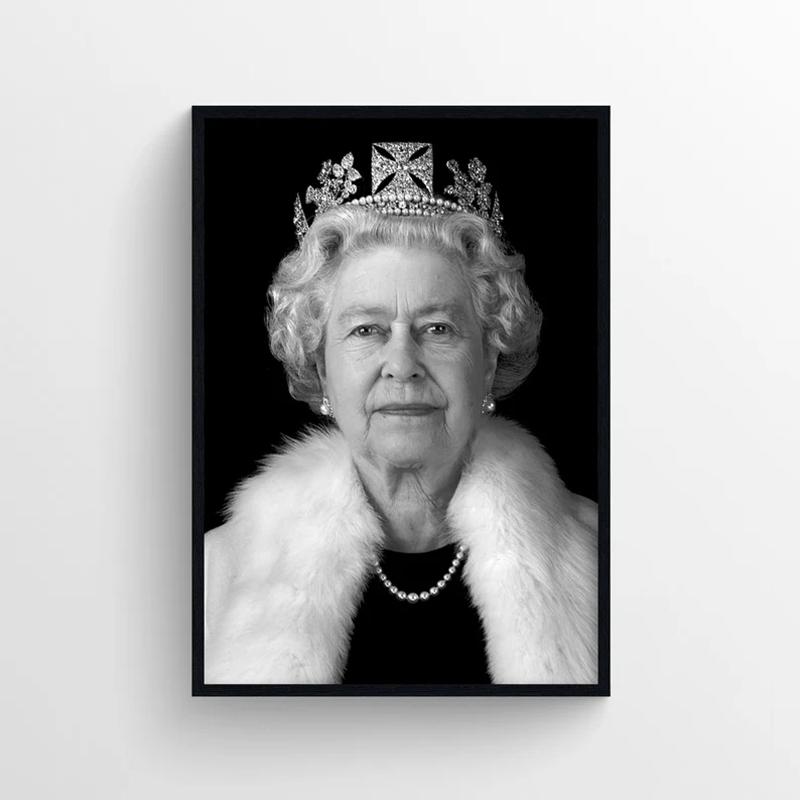 

Портрет королевы Елизаветы II, холст, картины, постеры и принты, настенные художественные картины для гостиной, украшения стен дома, Cuadros 21x30cm No Frame