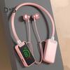 Wireless Earphone Bluetooth-compatible Hanging Neck Headset LED Display Waterproof Wireless Neckband Headphone