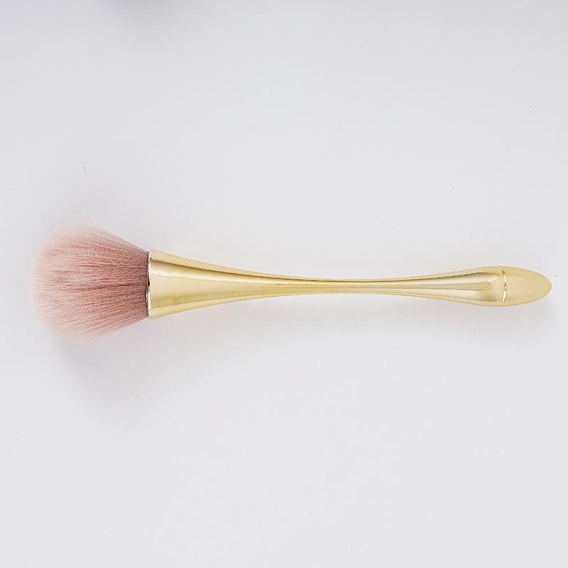 Compact Multi-Color Soft Makeup Brush for Powder & Blush in High-Footed Cup Design
