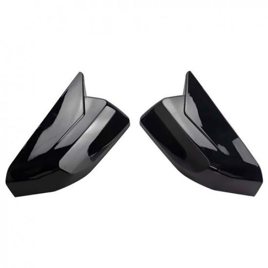 For Chevrolet Colorado ~2024 ABS Gloss Black Side Door Mirror Cover Trim Cap