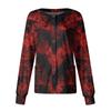 Women's Halloween Printed Casual Long-sleeved Single-breasted Work Uniform Cardigan Top