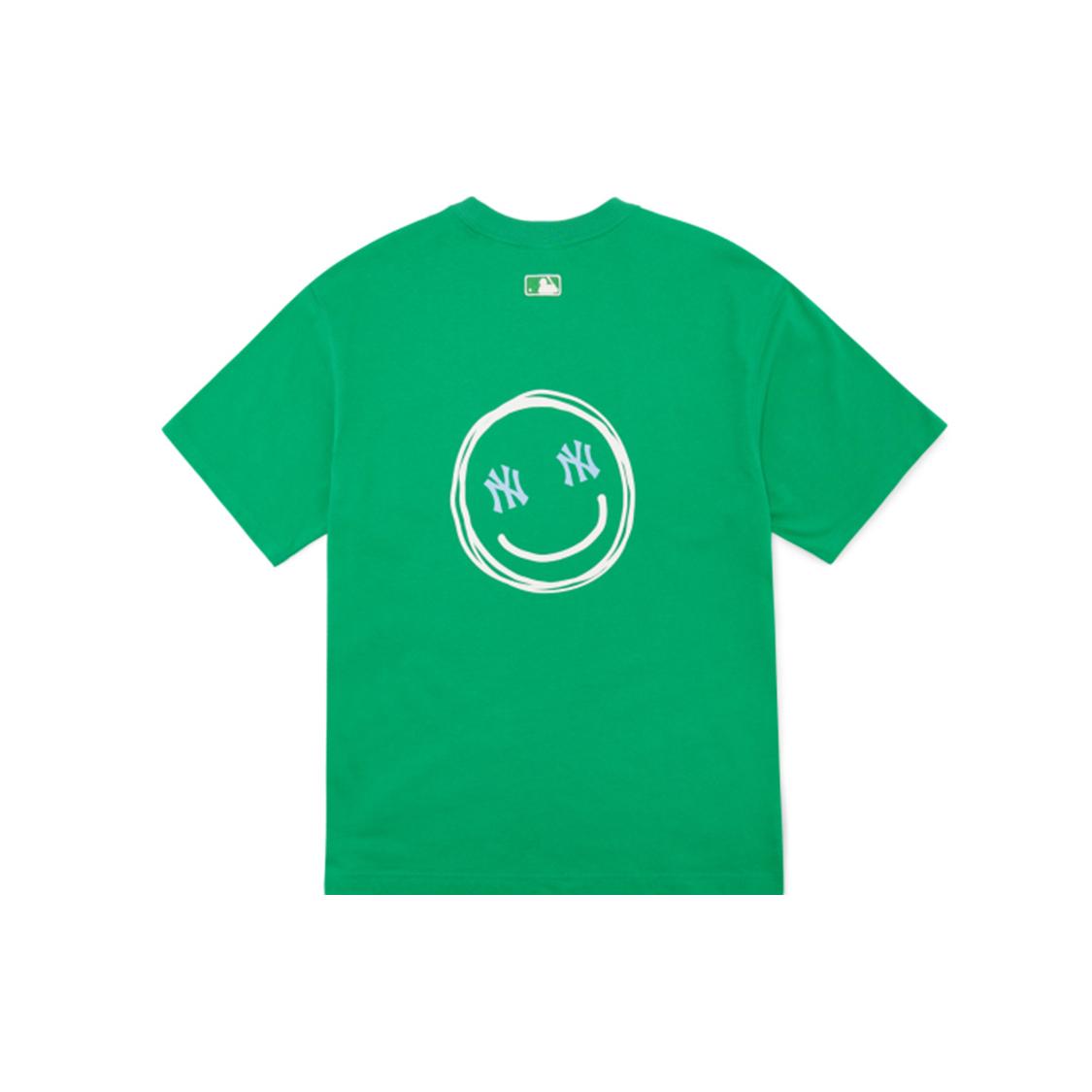MLB T Shirts Unisex Green Crew Neck Thin Straight Fit 3ATSL6023-50GNL L