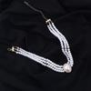 Layer Pearl Temperament Zinc Zinc Alloy Rhinestones Korean Style Choker Jewelry Accessories Women Necklace