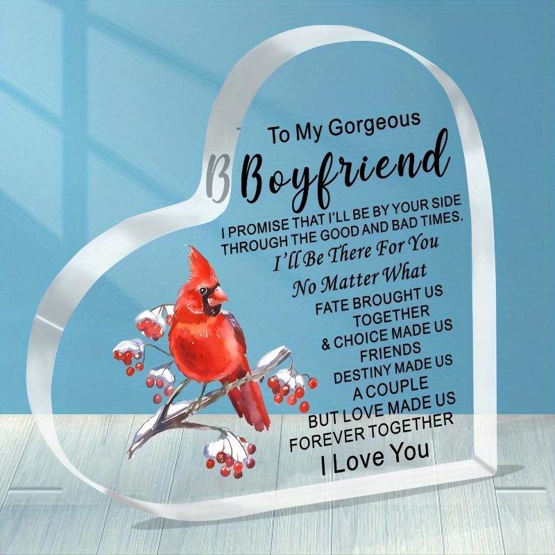 

I Love You Heart Plaque - Romantic Gift for Boyfriend s Special Occasions чистый