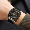 Fashion LOQNCE 98003 Men's Watch Luxury 50M Waterproof Watch for Men with Analog-Digital Dual Movement Sports Wristwatch