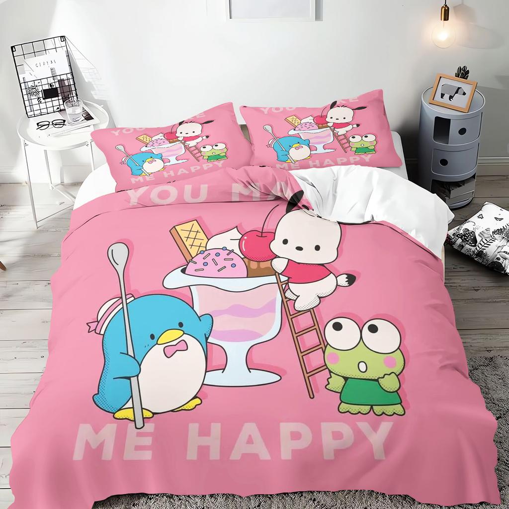 Tuxedo Sam 3-Piece 1 Quilt Cover One Piece Bedding Set Comforte Luxus Exquisite Birthday Gift 100% Polyester Home Decor