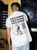 Techno Shirt Music Tshirt Clothing Techno Top Rave Tshirt EDM Shirt Festival Clothing Cyber Rave Personality Street Fashion