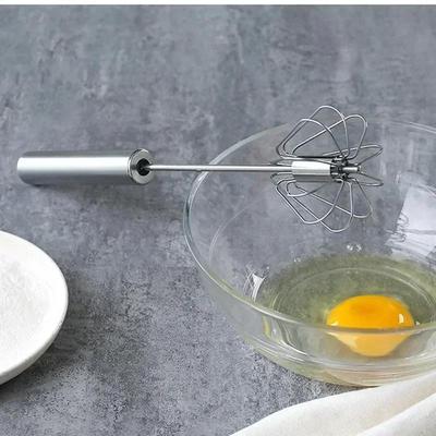 Kitchen Baking Small Tools Stainless Steel Egg Beater Hand Pressure Rotating Semi-Automatic Mixer Coffee Mixing Handheld Tools