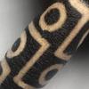 Tibet Natural Agate Nine Eyes Dzi Bead Pendant Send Rope