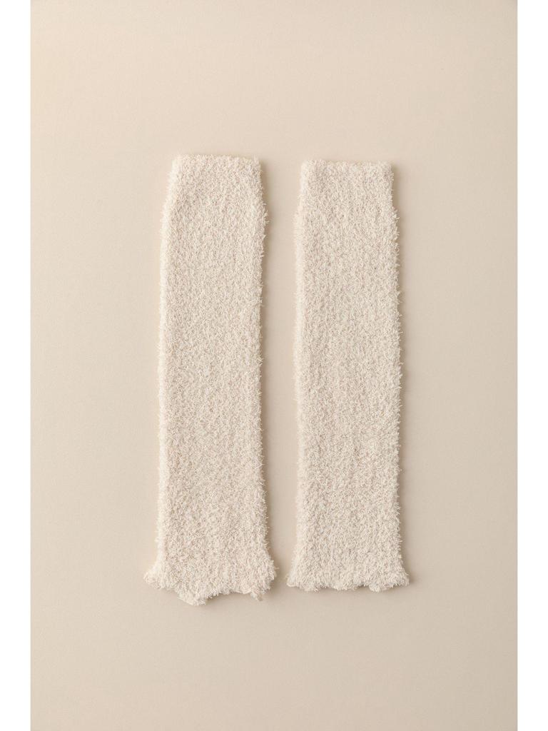 Koralowe getry z marszczeniem: Damskie nakolanniki Y2K jesienno-zimowe, pogrubione długie skarpety.