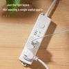 Deli Pearl White Series Safety Power Strip with Master Switch CN Plug (adapter Included)