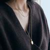 Goyu CABOCHON GOLD NECKLACE