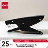Deli Handlicher, langlebiger Tacker mit Metallgefühl, Tragbarer Halter für Take-away-Verpackungen, Kompatibel mit Heftklammern #12, Schwarz
