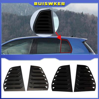 Capa de veneziana de janela traseira de carro de fibra de carbono, acabamento de janela, ventilação lateral para Volkswagen VW Golf 6 MK6 2008-2012, decoração automotiva