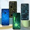 Case for Huawei P30 P20 Pro P20 P40 Lite P Smart 2019 P20 Lite 2018 Funda Phone Cover Retro Circuit Board