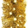 VidaXL Christmas Garland with LED Lights Artificial Garland Decoration Garland Ornament Garden Backyard 329201