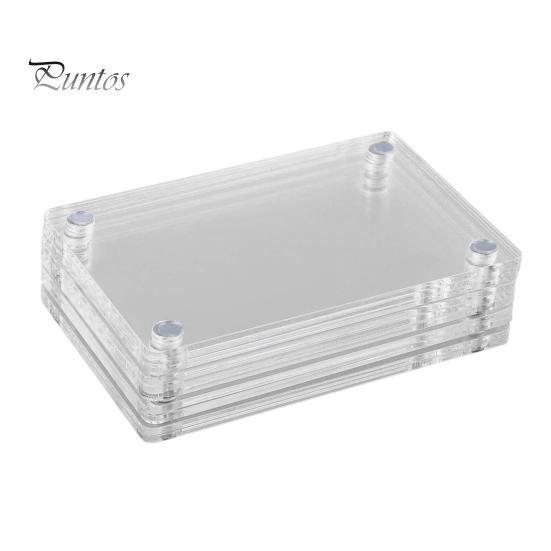 

5/10/15 шт. 3-дюймовая магнитная фоторамка двухсторонняя для холодильника прозрачный акриловый держатель для моментальной пленки рамка для показа фотографий украшение 5pcs