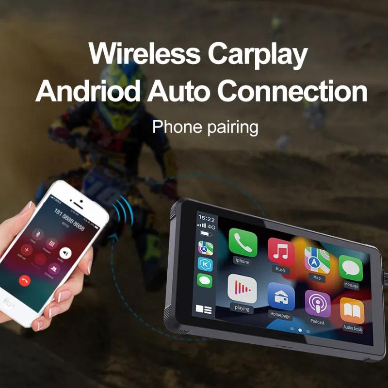 HD 5.5 Inch Motorcycle Carplay Car Machine Motorcycle Recorder