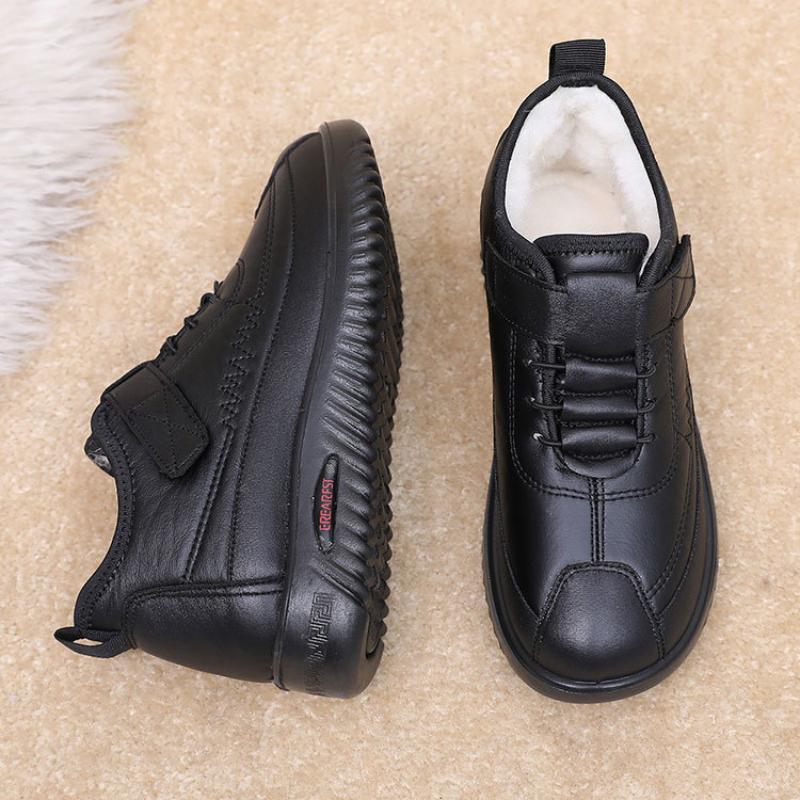 New Women's Cotton Boots Non-slip Comfortable Mother's Cotton Shoes Plus Velvet To Keep Warm Middle-aged Elderly Snow Boots