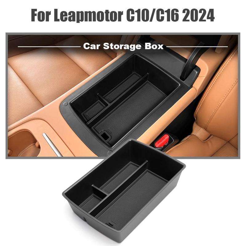 For Leapmotor C10 2024-2025 Car Armrest Storage Box Organizer Case Auto Interior Accessories Center Console Storage Tray