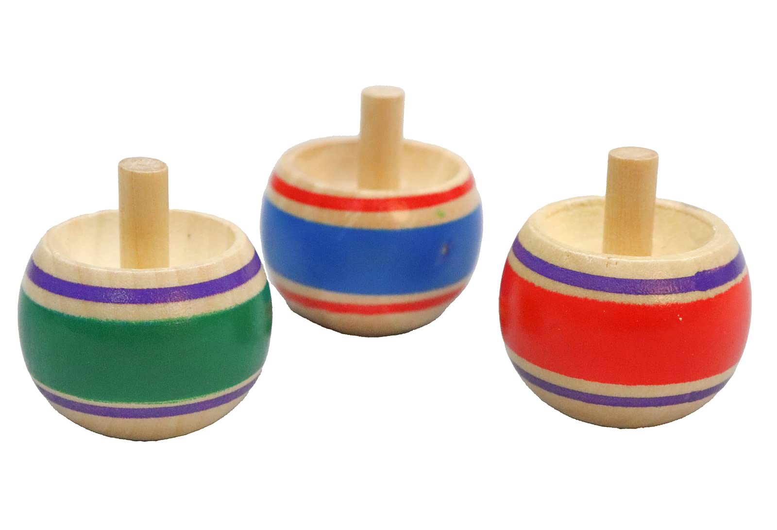 

Castle Enterprise Traditional Wooden Handstand Set of 3 Tops,