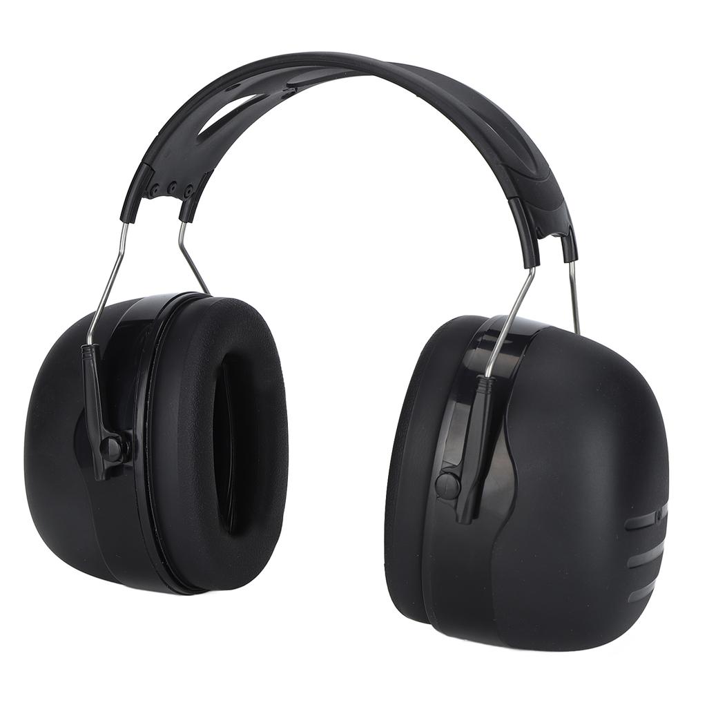 Noise Reduction Earmuffs Hearing Protection Soundproof Earmuffs NRR 37dB for Construction Woodworking Black