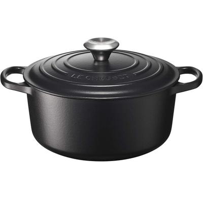 Cast Iron Roaster Le Creuset Signature Round 24 Cm Black 4.2 L (21177240000430)