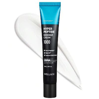 WELLAGE Hyper Peptide Bandage Cream 50ml - High-Peptide With Hypoallergenic Salmon DNA PDRN Panthenol Ceramide, Advanced Anti-Aging Korean Face Cream