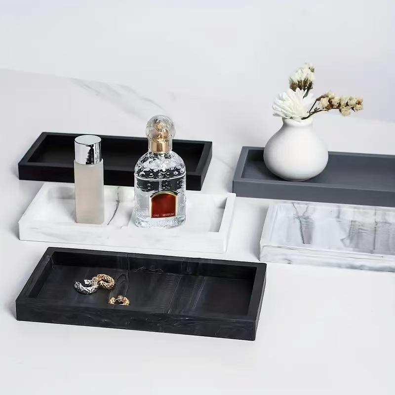 A multifunctional bathroom countertop storage tray, hand sanitizer shampoo display tray, jewelry display tray