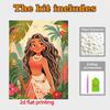 Disney Pearl Painting Moana DIY Pearl Art Painting Pearl Gem Painting Pictures Crafts Special Shape Home Wall Decoration