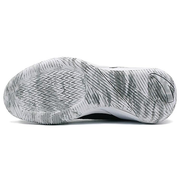 Anta Abrasion Resistant Low top Performance Basketball Shoes Men's Black White 11931608S-2