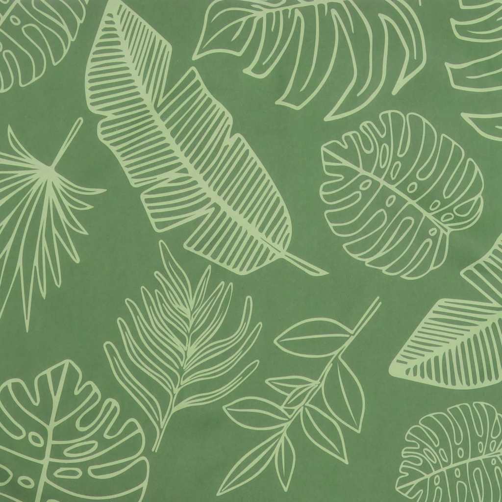 Garden Bench Cushions 2 Pcs Leaf Pattern 150x50x7 cm Fabric