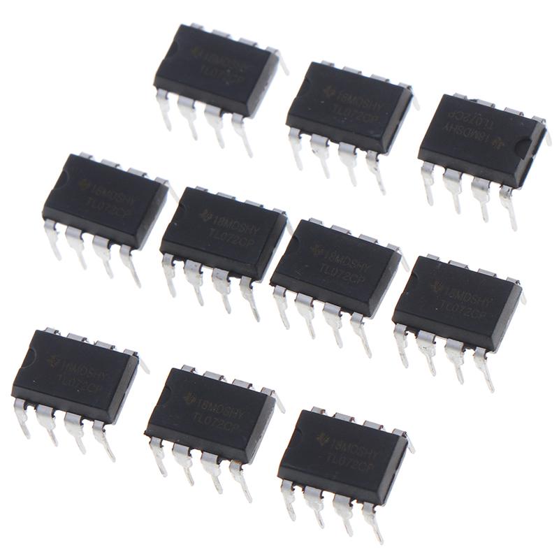 10Pcs Tl072Cp  Original Ic Inline Dip-8 Dual Operational Amplifier