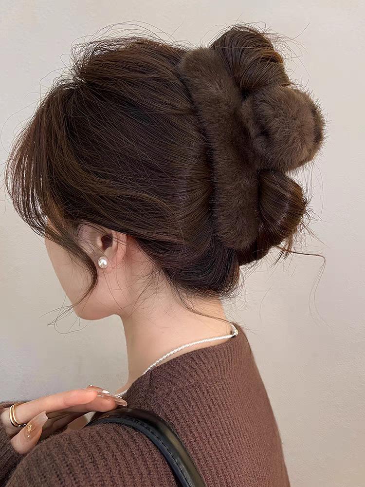 2025 Leopard Print High-End Large Shark Hair Clip for Women