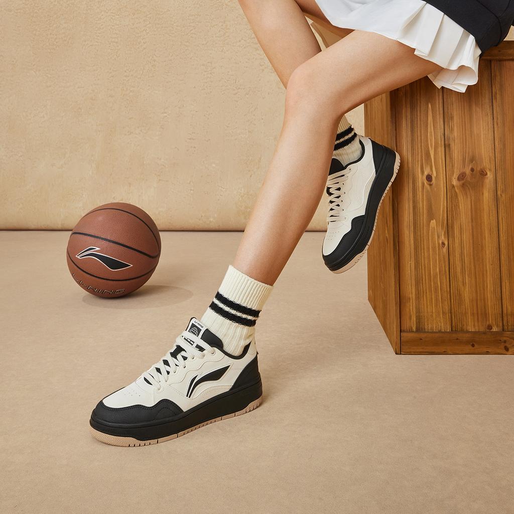 Li Ning Tian Ji Soft Classic Casual Fashion Versatile Lightweight Comfortable Non-Slip Wear-Resistant Breathable Low-Top Skate Shoes AGCU310-4