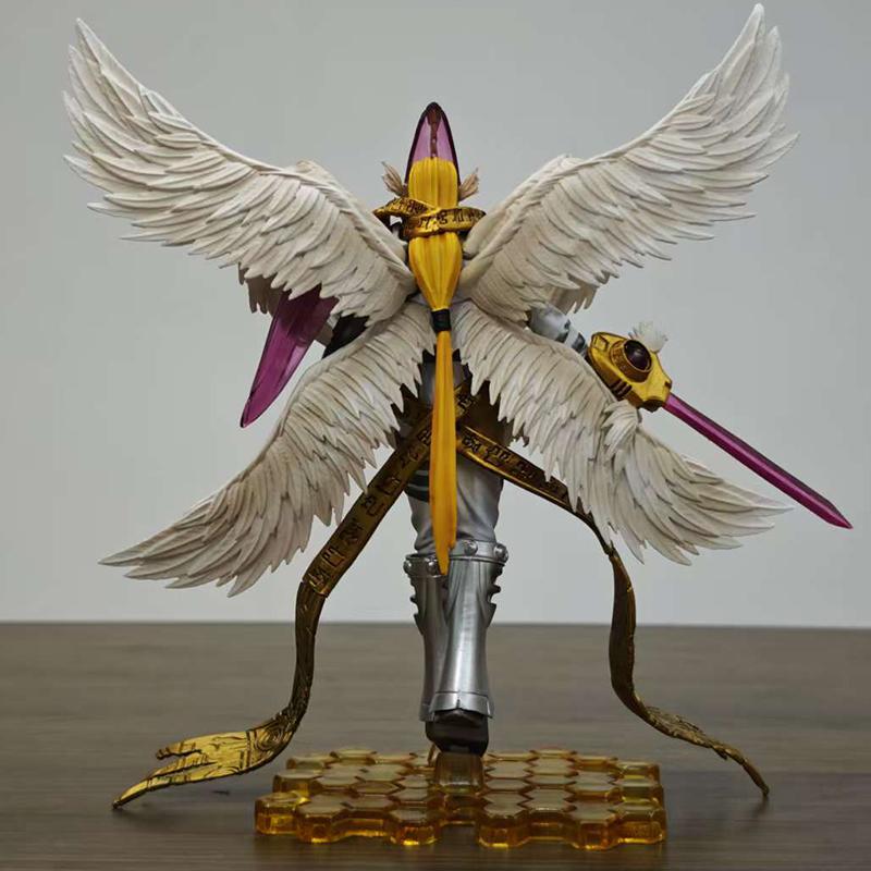 20.5cm/8.07inch Digimon Adventure Holy Angemon Figure Pvc Statue Desktop Ornament Collection Model Toys Gifts