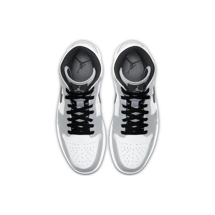 New Air Jordan 1 Mid 'Smoke Grey' 554724-092