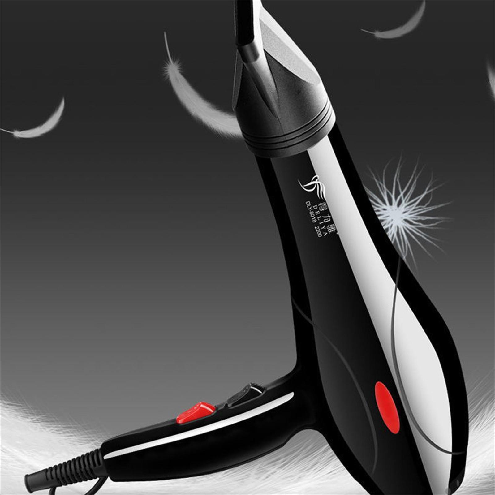 Wiwilys бытовой фен для волос 2200 Вт черный тепловой вентилятор сушилка для салона — фото 5