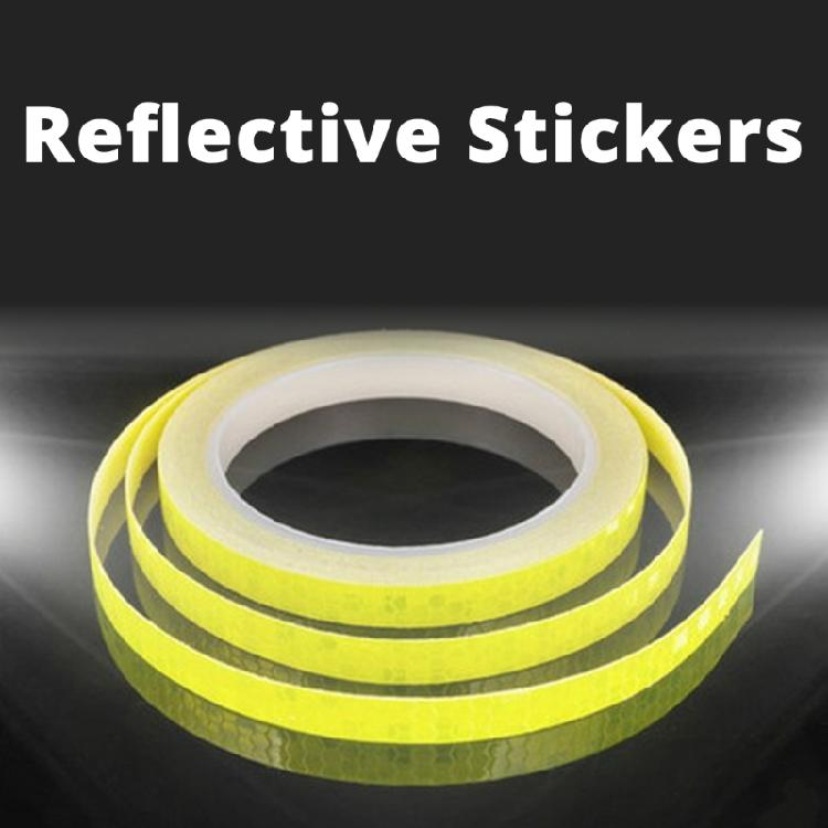 Road Bike Sticker Reflective Tape Fluorescent Safety Warning Strips Protective Tape Bicycles Wheel Body Sticker