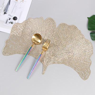 Table Deco Ginkgo Leaf Table Mat 2p (Gold)