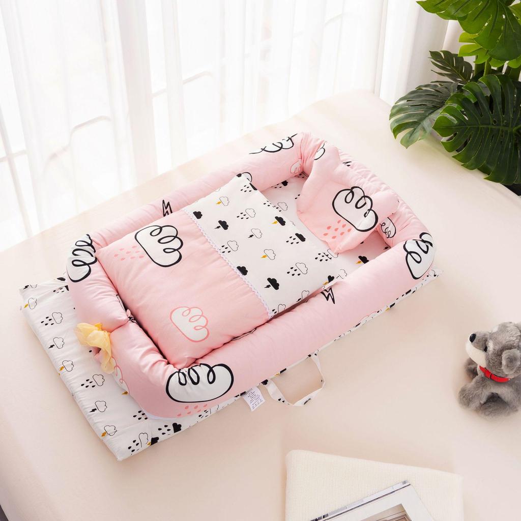 Portable Bionic Baby Crib: Removable, Washable, and Isolated Sleeping Bed for Newborns