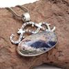 Anhänger Sodalith Silber Edelstein Schmuck Handarbeit vergoldet Sterling Natur