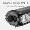 Luce per Bicicletta Luce Anteriore Bici 8000mAh Impermeabile Torcia Ricarica USB Lampada per Ciclismo MTB Strada Accessori