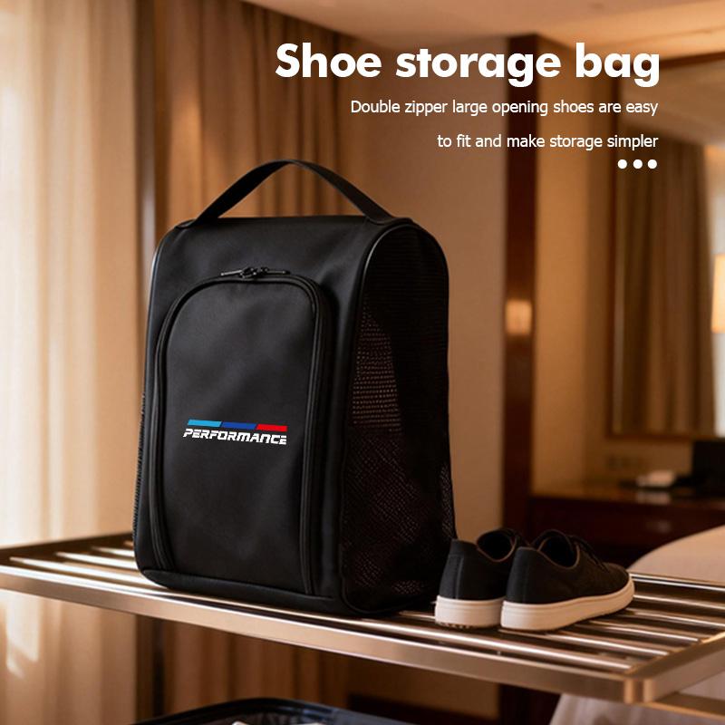BBJJ8 Car Travel Portable Storage Shoe Bag Dustproof Shoe Box For BMW M M2 M3 M4 M5 M6 E46 E90 E60 F30 E39 X1 X3 X4 X5