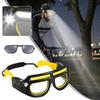 Rechargeable LED Safety Glasses Headlights Detachable Sunglasses Multifunctional Headlamp for working Riding Night Fishing