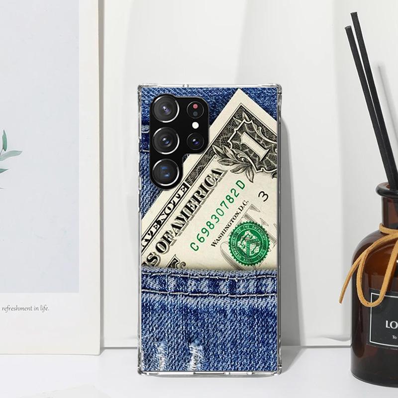 Banknote Dollar Cash Money Phone Case For Samsung Galaxy S26 S25 Edge S24 FE S23 S22 Ultra S21 Plus S20 + Art Fundas Back Cover