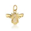 Bee Butterfly Copper Cubic Zirconia Heart Lock Love Charm Women Sun Star Necklace Pendant DIY Jewelry Charms