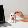 Halloween Home Decor Ghost Drinking Coffee Figurine, 3D Printed Cute White Holding A Mug Party Supplies Statue, Spooky Decoration for Bars, Counters,