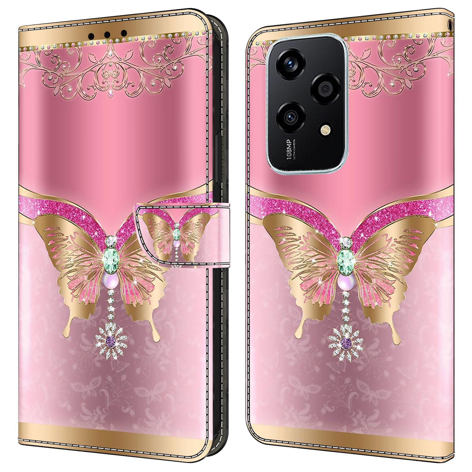 

Чехол для Honor 200 Lite с 3D-узором, кошелек из ПУ кожи, чехол для телефона с подставкой C