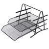 Document Basket Three Layers Reticulated Desktop Organizer for Store  Size Paper Folders Stationer